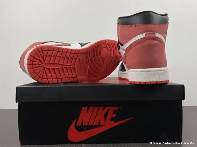 Official Maikesneakers 555088-112 Red' Retro Air OG High 1 Jordan 'Track 0502